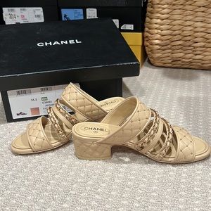 Chanel Beige Mule